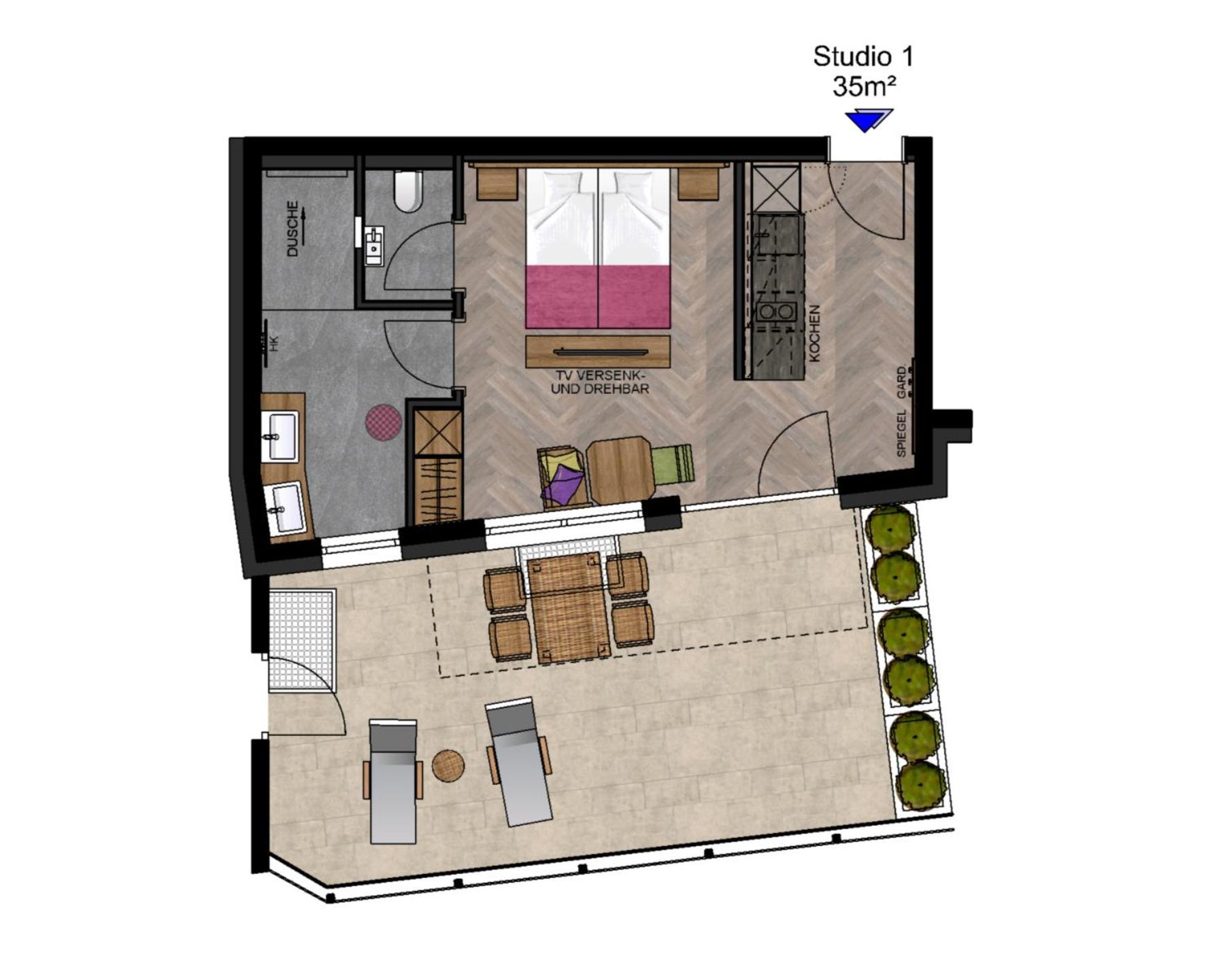Apartment Rainer - Mittendrin Soll Luaran gambar